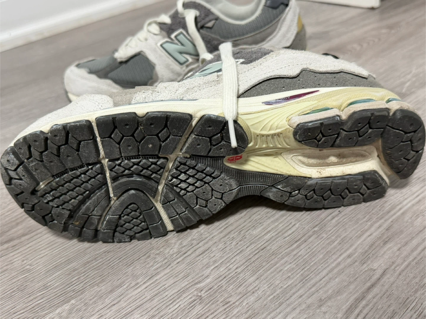 New Balance 2002R Grey Suede & Mesh Sneakers - photo 4