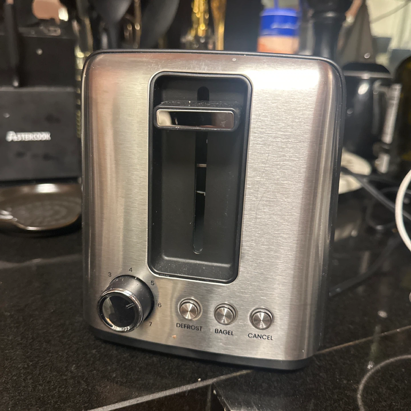 Stainless Steel 2-Slice Toaster with Defrost and Bagel Function
