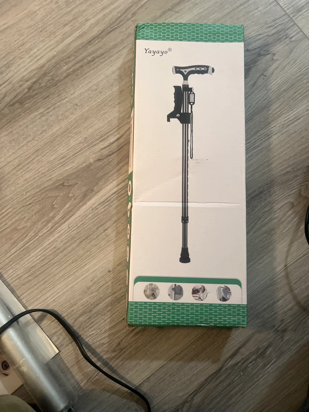 Yayayo Adjustable LED Walking Cane