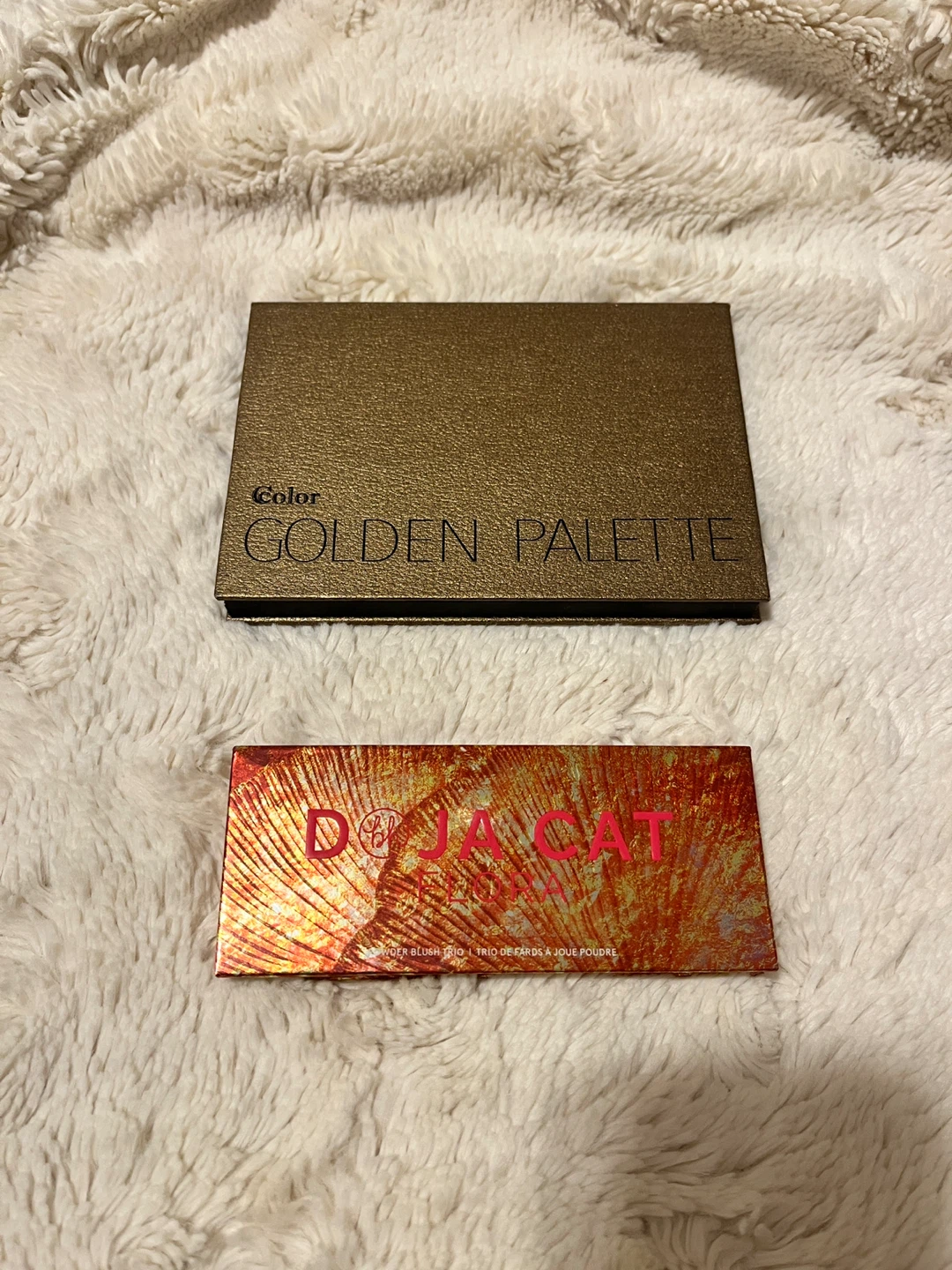 Golden Eyeshadow Palette & Doja Cat Orange Blush/Blush Trio