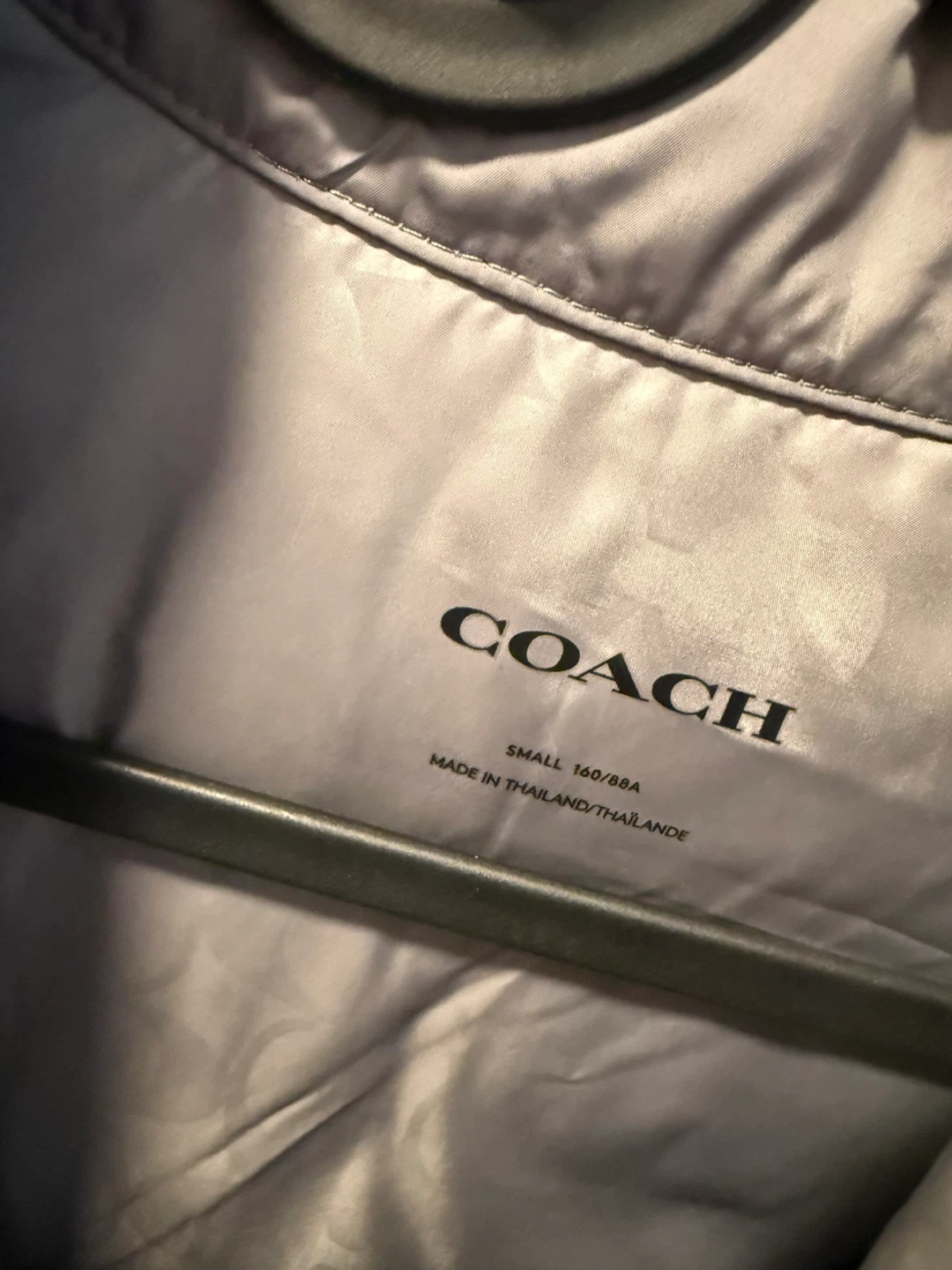 COACH Puffer Coat - Gray - Small - photo 3