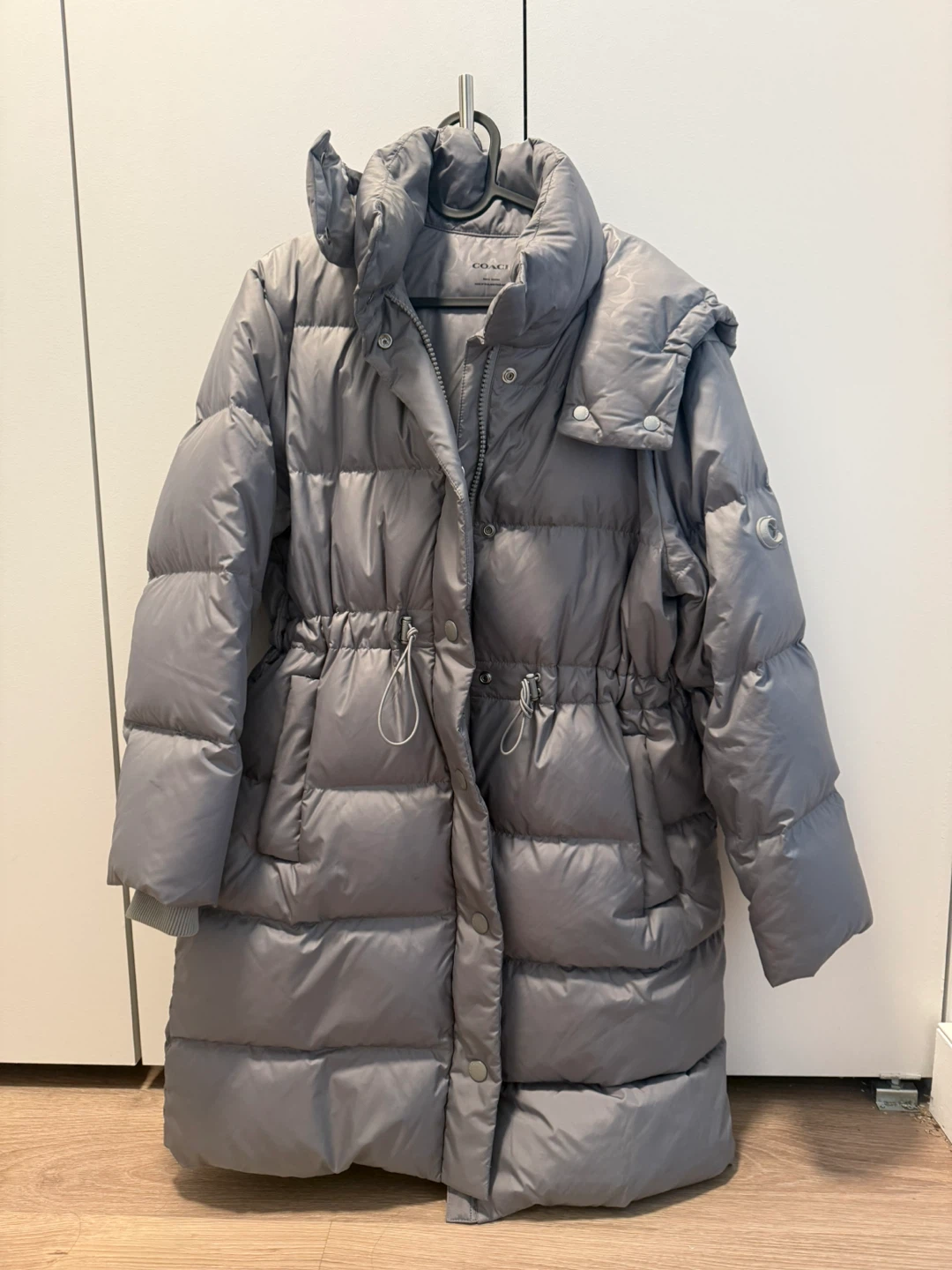COACH Puffer Coat - Gray - Small