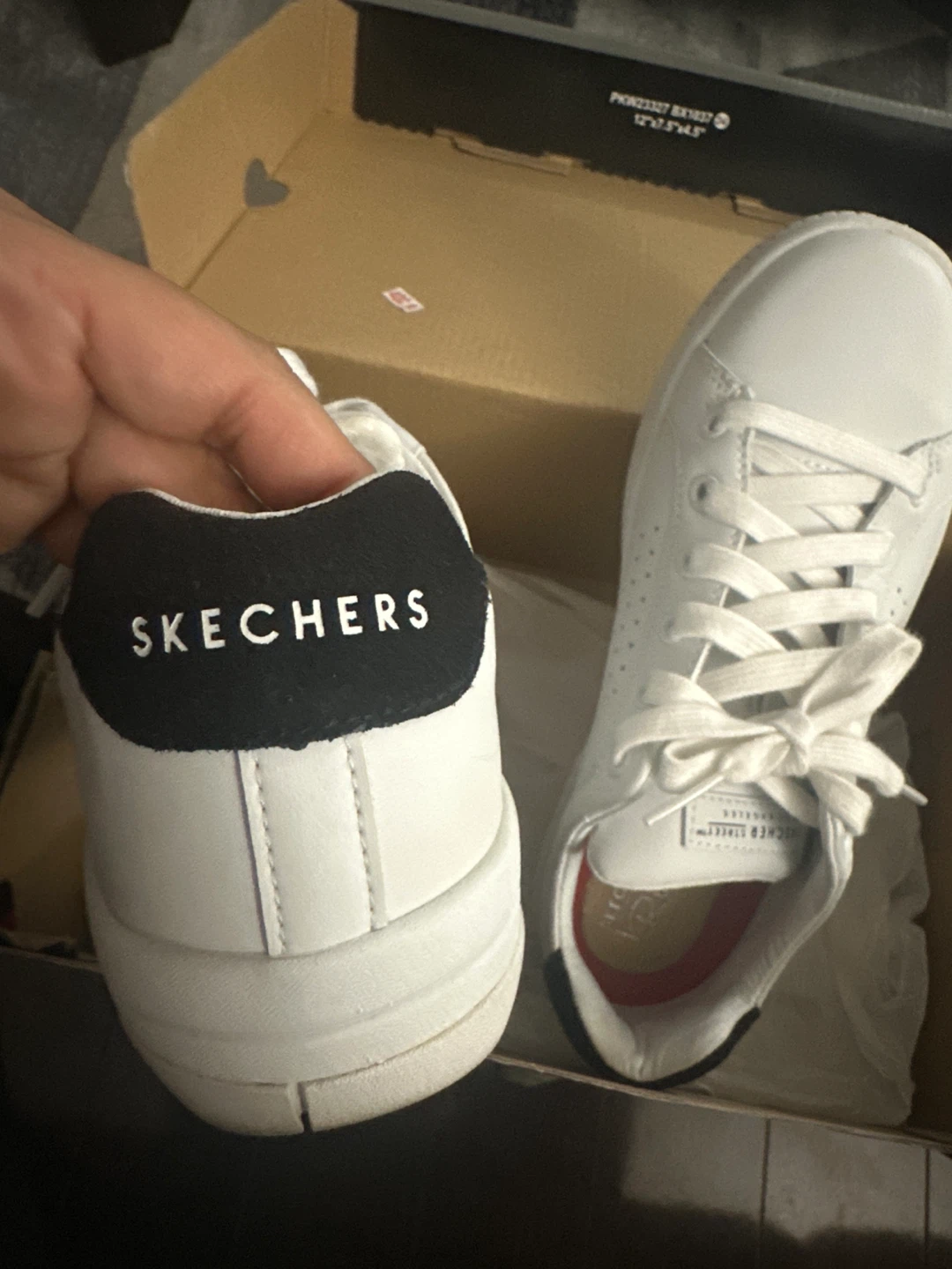 White Skechers Women's Sneakers - Size 6 - photo 3