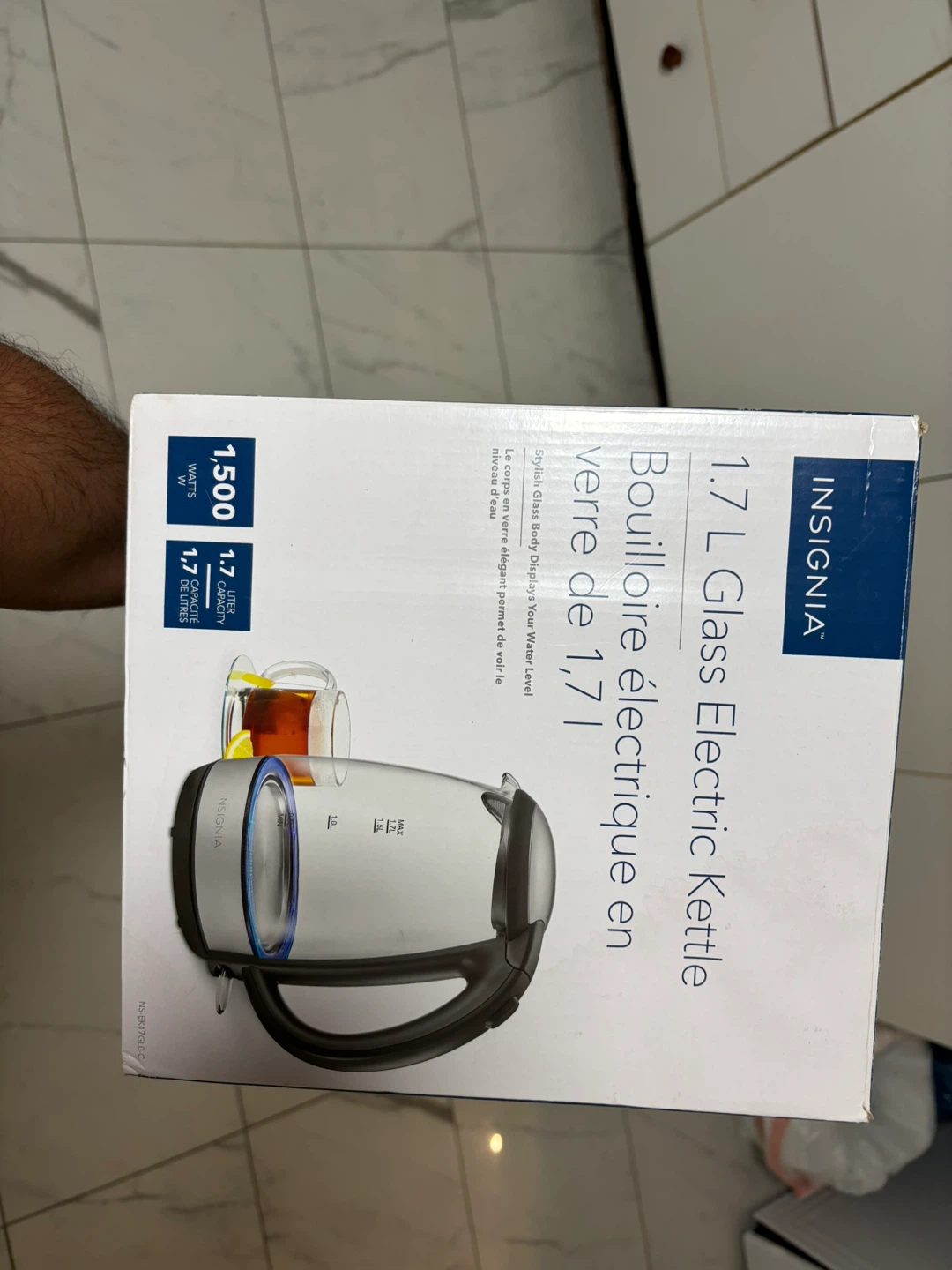 Insignia 1.7 L Glass Electric Kettle - photo 3
