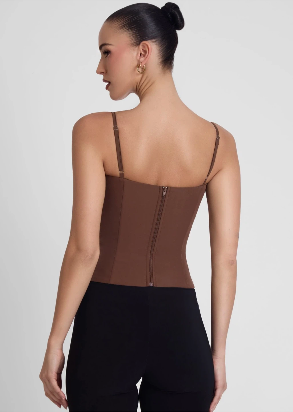Leau Clothing Bali Bustier Corset Top - Brown, US M - photo 4
