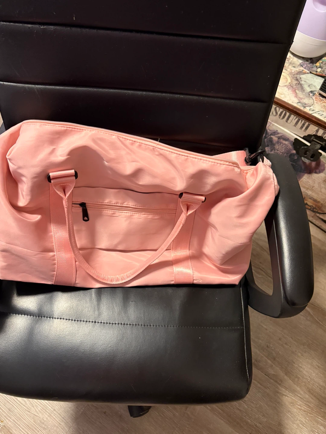 Pink Duffle  bag - never used - smoke free home - photo 3