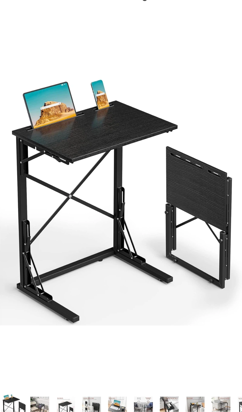 Black Foldable Office Table - photo 3