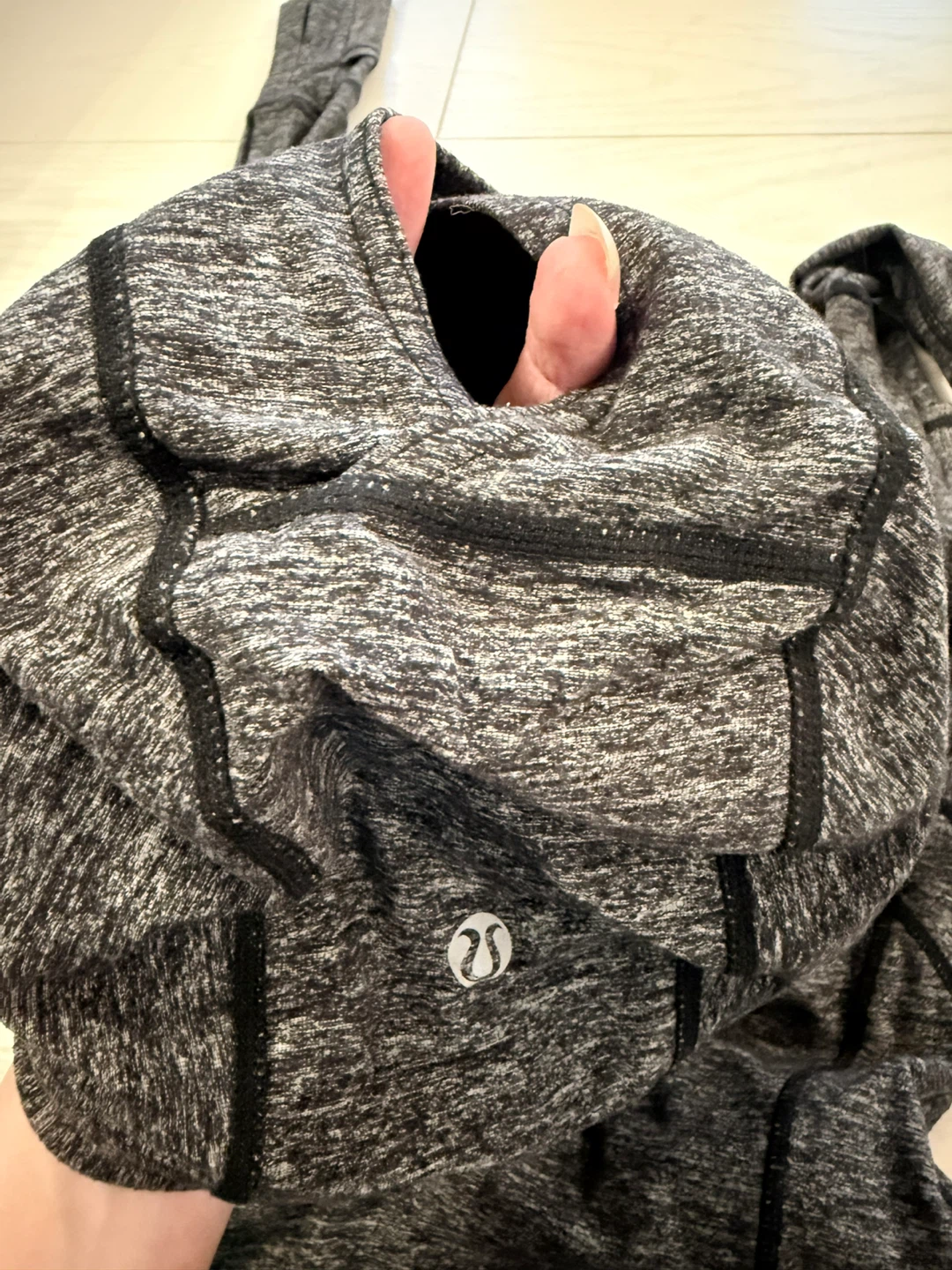 Lululemon Grey Heathered Hooded Pullover Jacket - photo 5