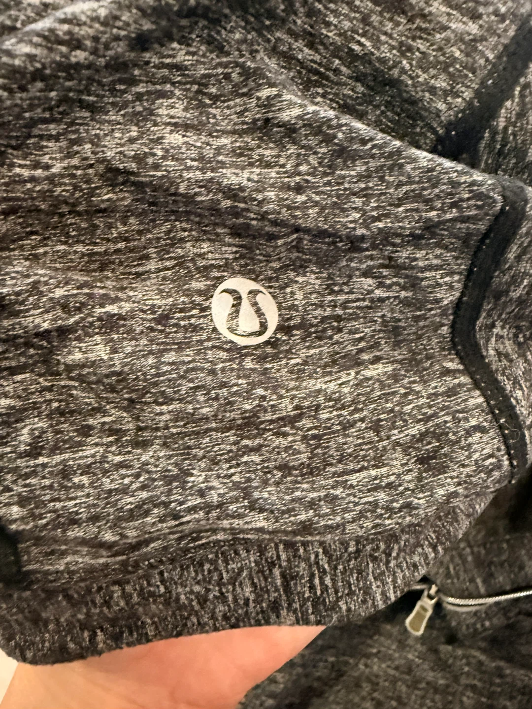 Lululemon Grey Heathered Hooded Pullover Jacket - photo 4