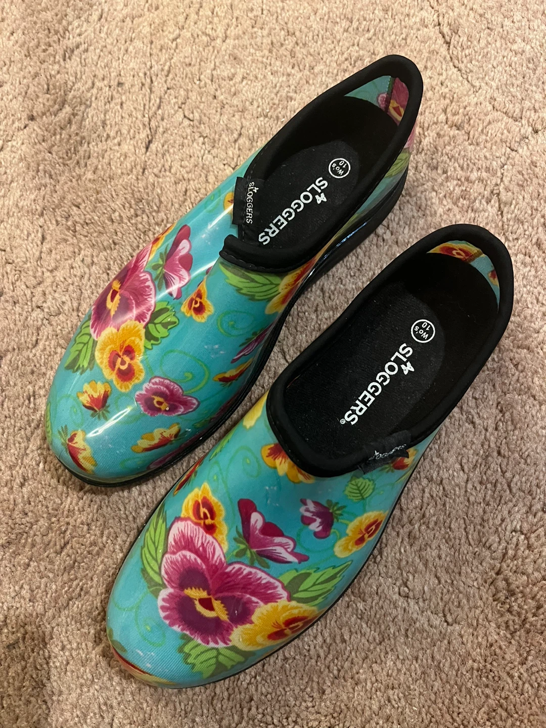 Sloggers Women's Floral Garden Shoes Size 10