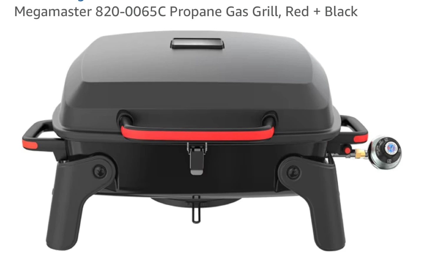 Megamaster 820-0065C Propane Gas Grill, Red + Black - photo 2