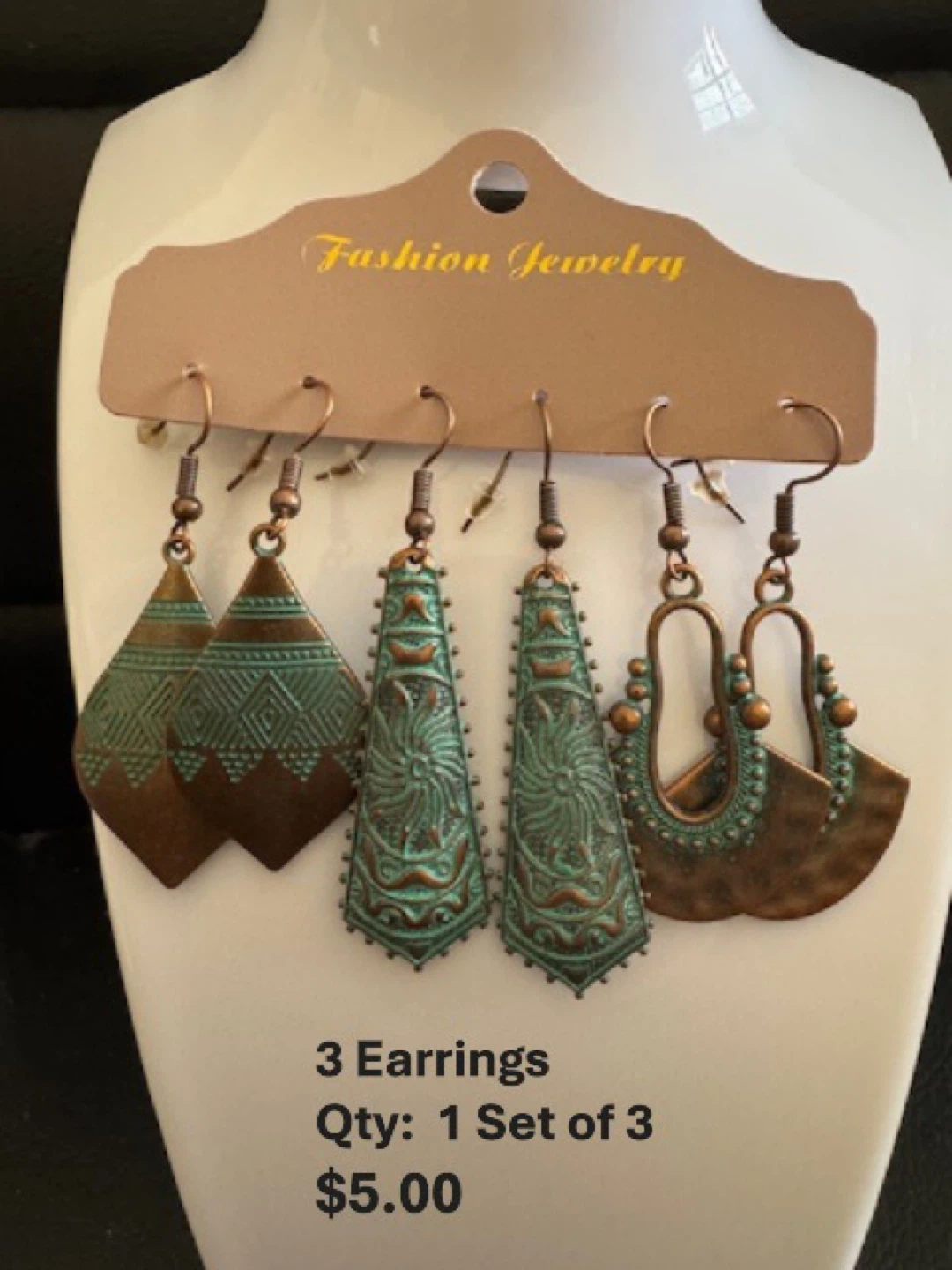 Set of 3 Fashion Jewelry Earrings - photo 3