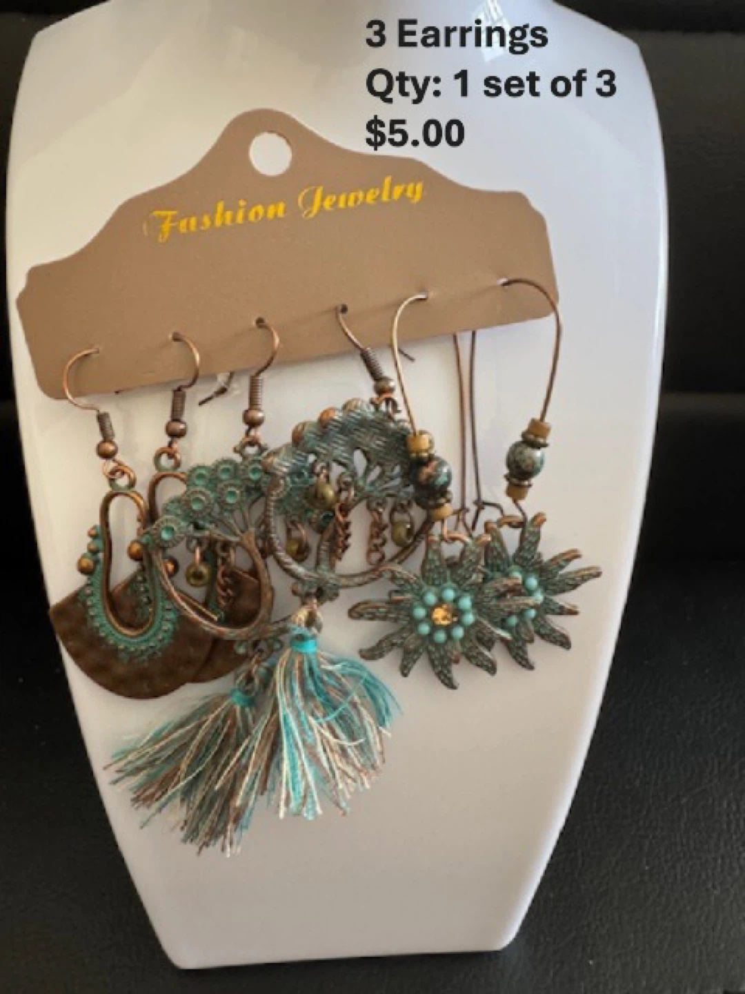 Set of 3 Fashion Jewelry Earrings