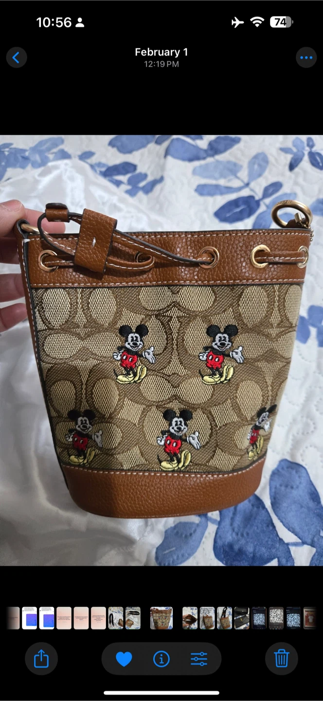 Coach Mickey Mouse Bucket Bag