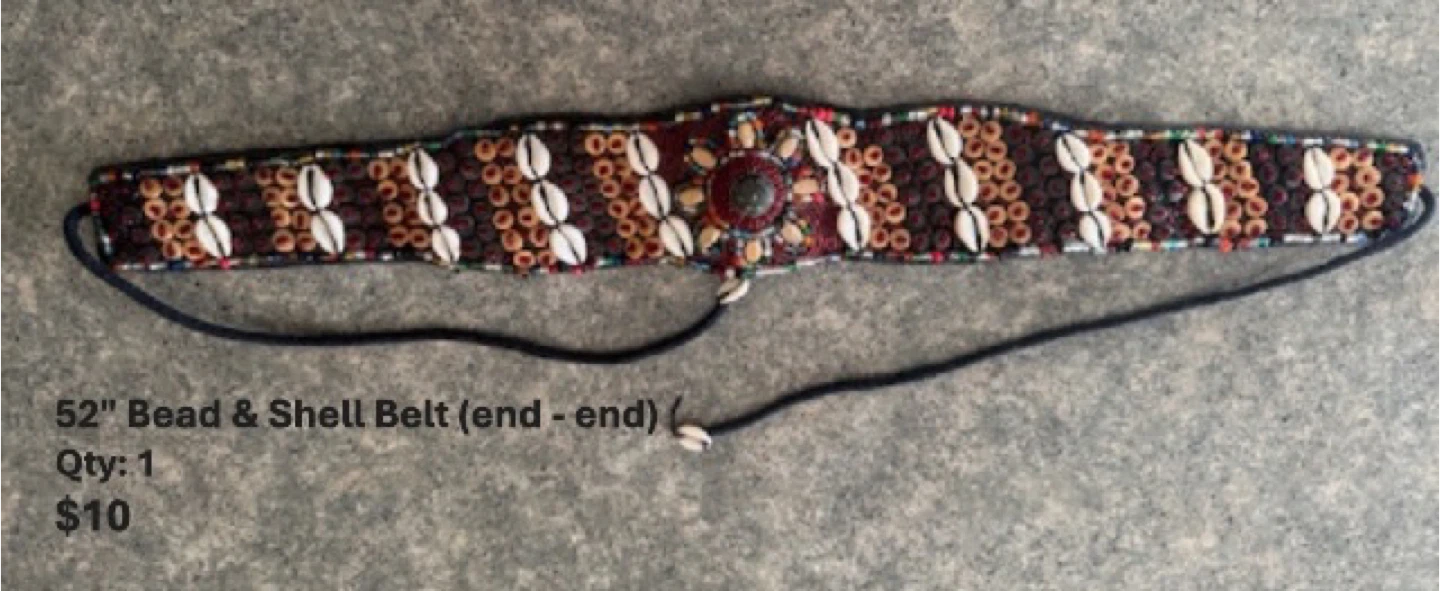 Beaded and Shell Belt - photo 2