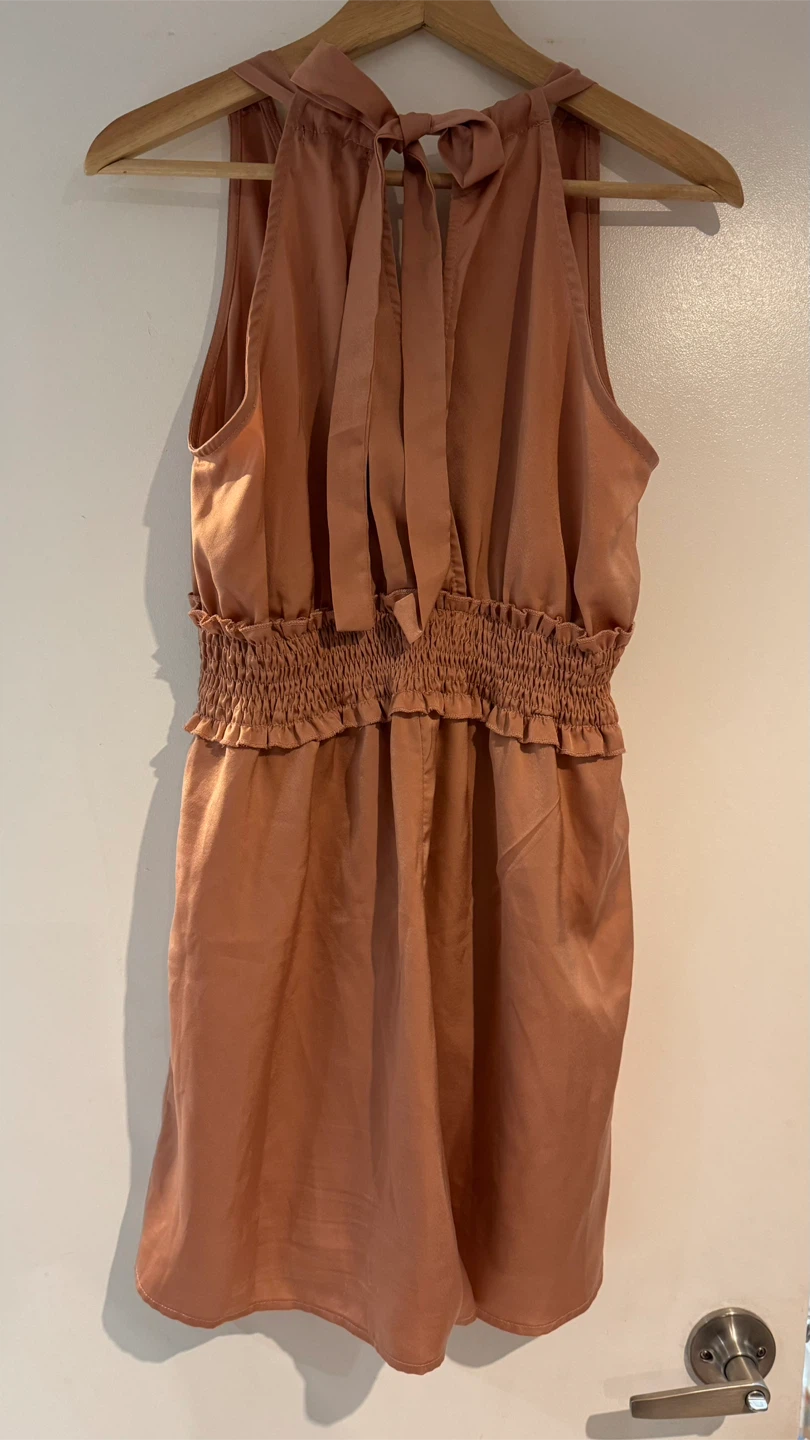 SHEIN sleeveless peach romper - photo 3