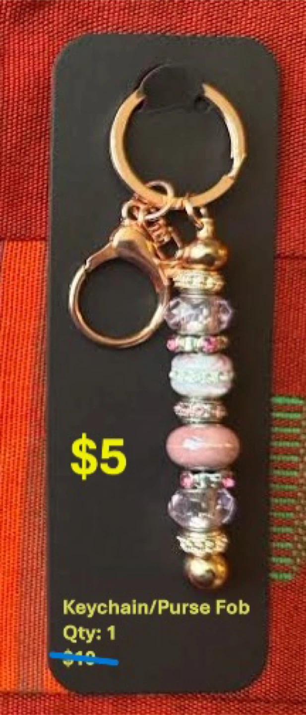 Beaded Keychain/Purse Fob - photo 5
