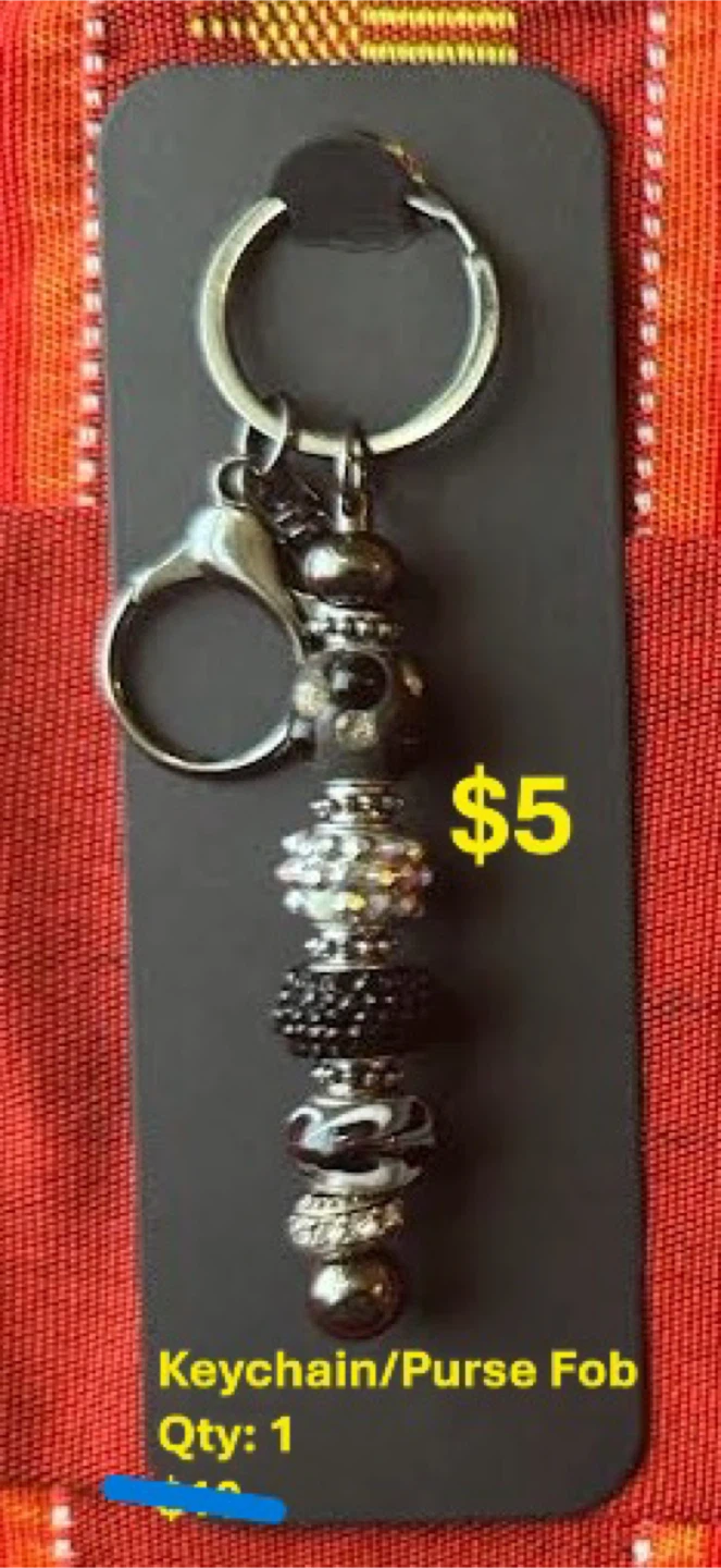 Beaded Keychain/Purse Fob - photo 3