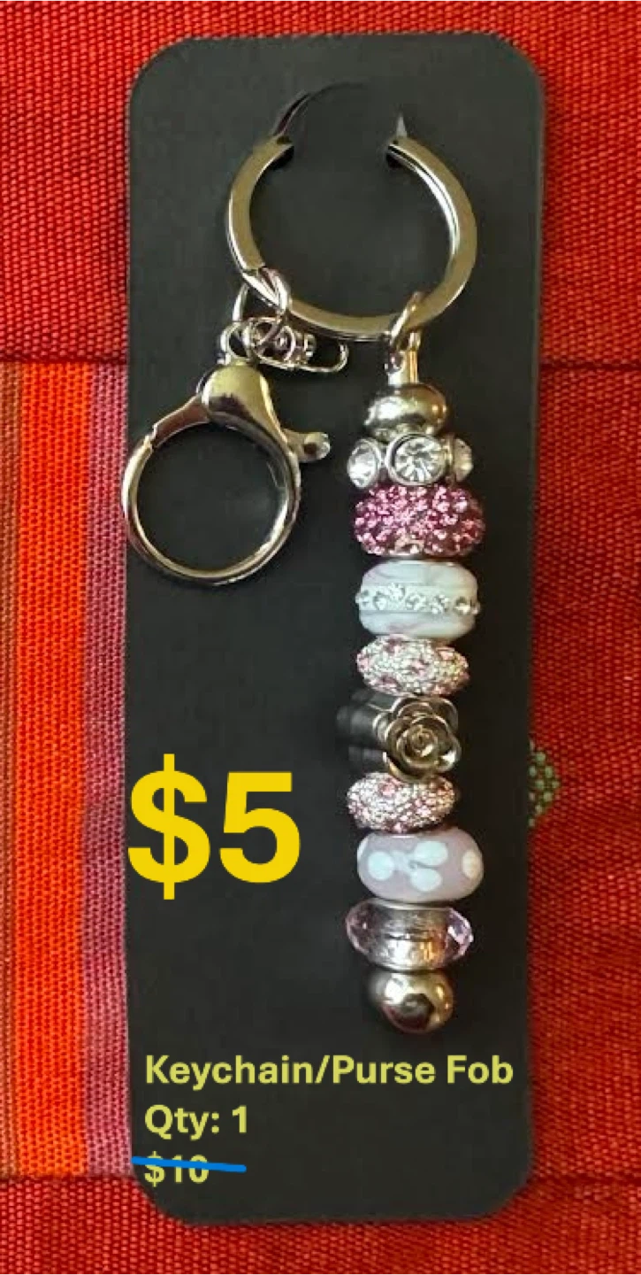 Beaded Keychain/Purse Fob - photo 2