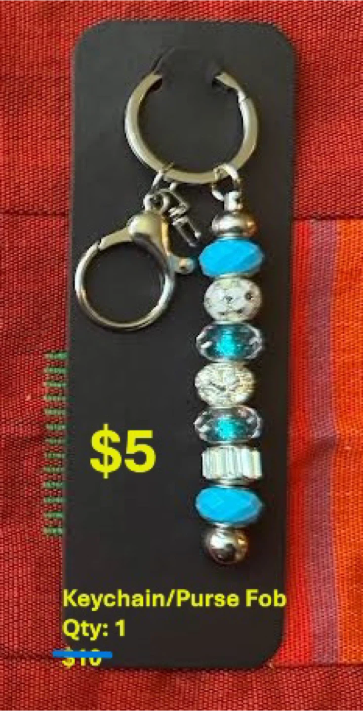Beaded Keychain/Purse Fob