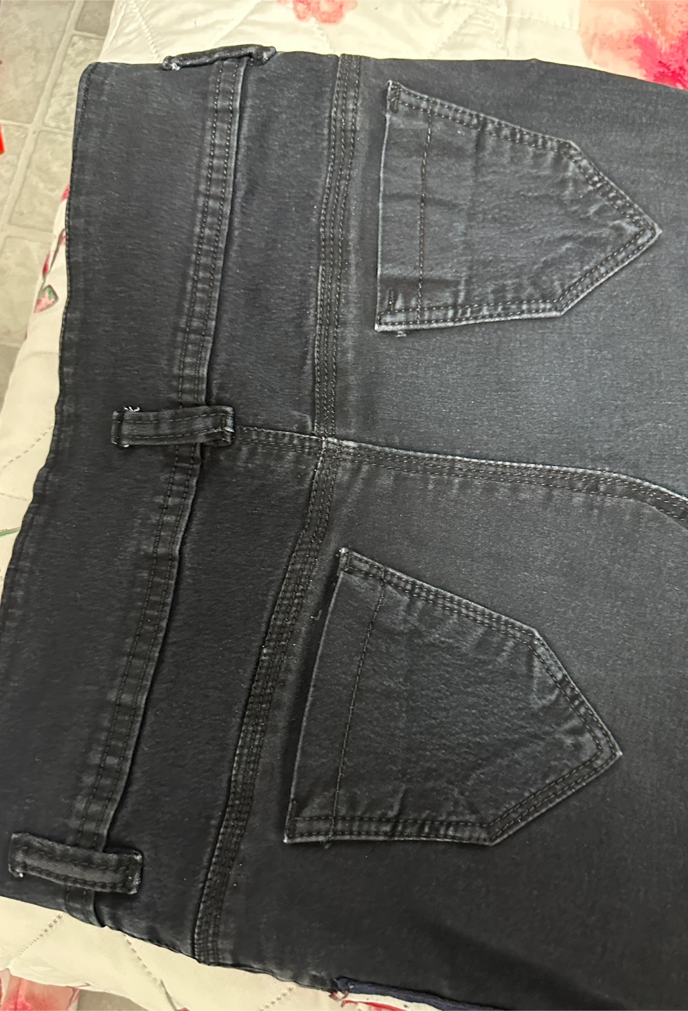Black Denim Jeans with Side Stripe - photo 5
