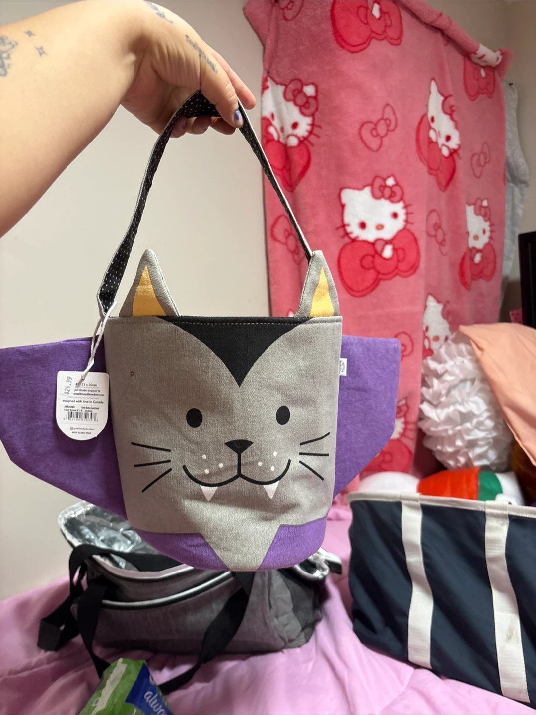 Halloween Candy Bag - Vampire Cat