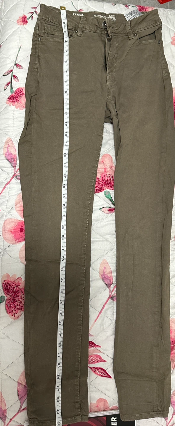 George Slim Fit Regular Rise High Back Khakis Size 34x32 - photo 2
