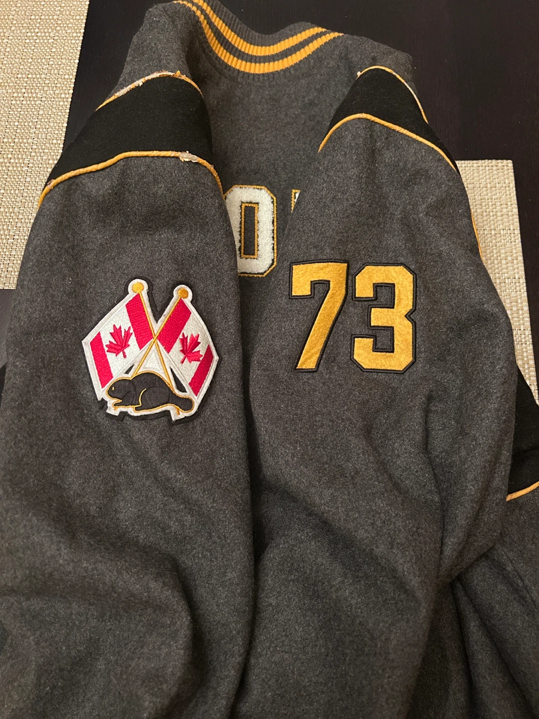 Roots Brooks Heritage Varsity Jacket Large - photo 3