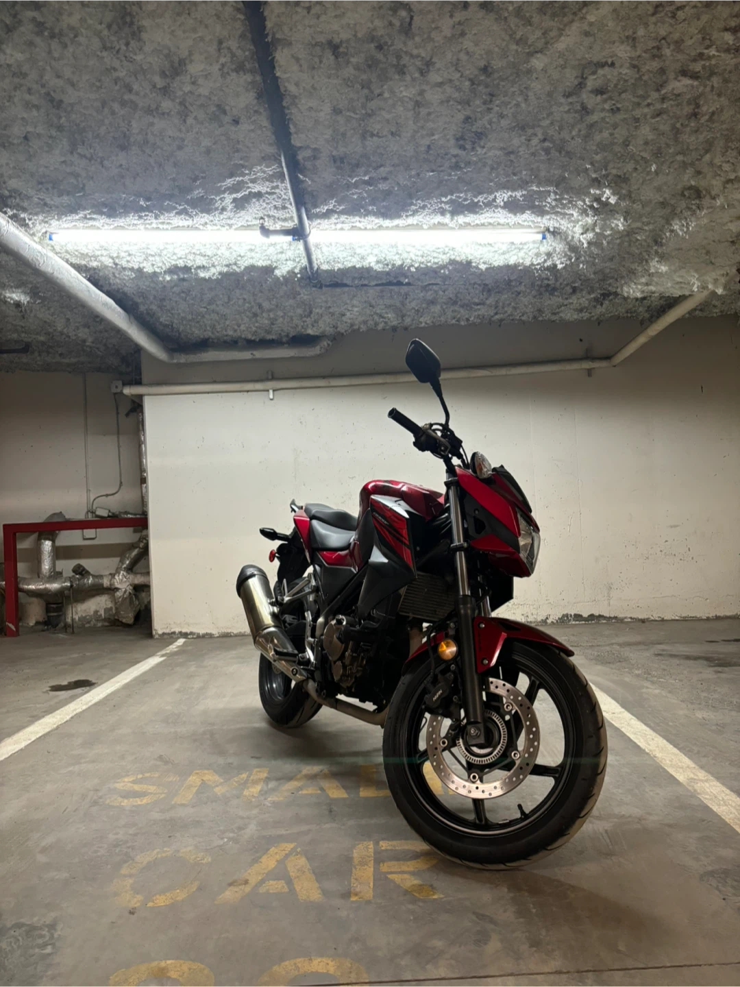 Red Honda CB300F Motorcycle - photo 3