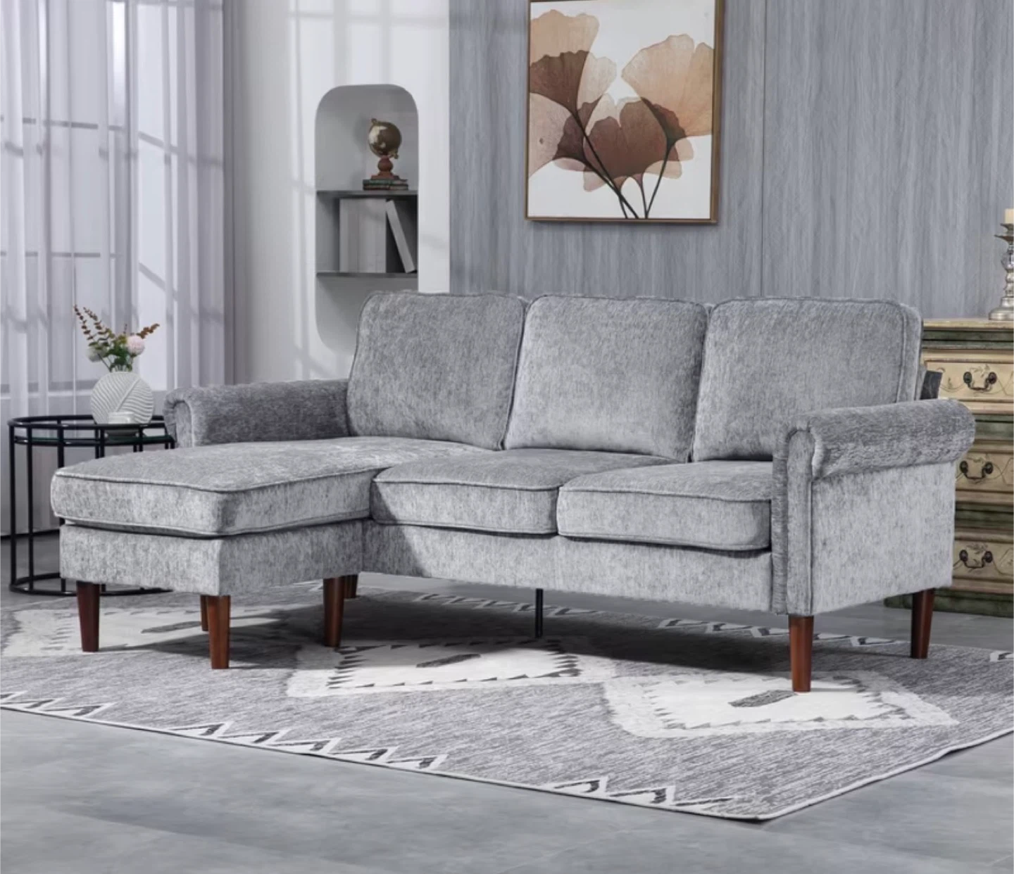 Brand New In Box Reversible Chaise Lounge Sofa