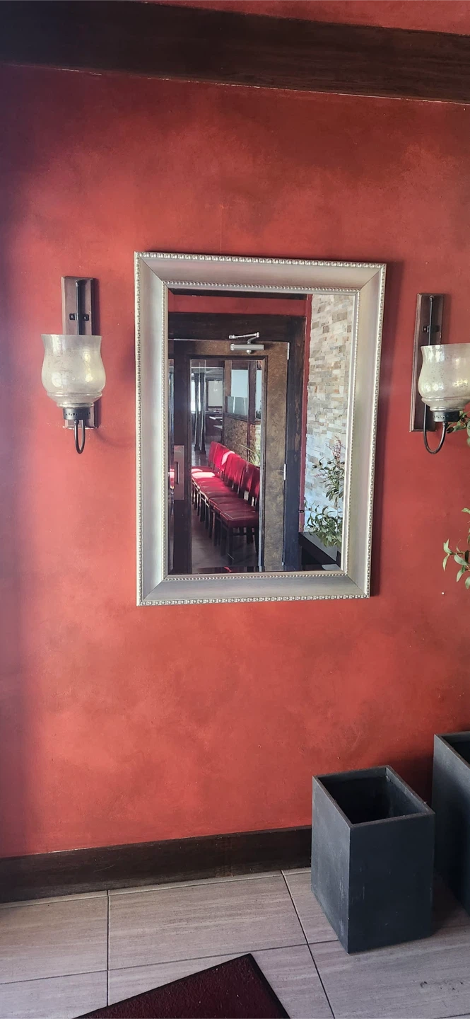 Silver Framed Decorative Wall Mirror