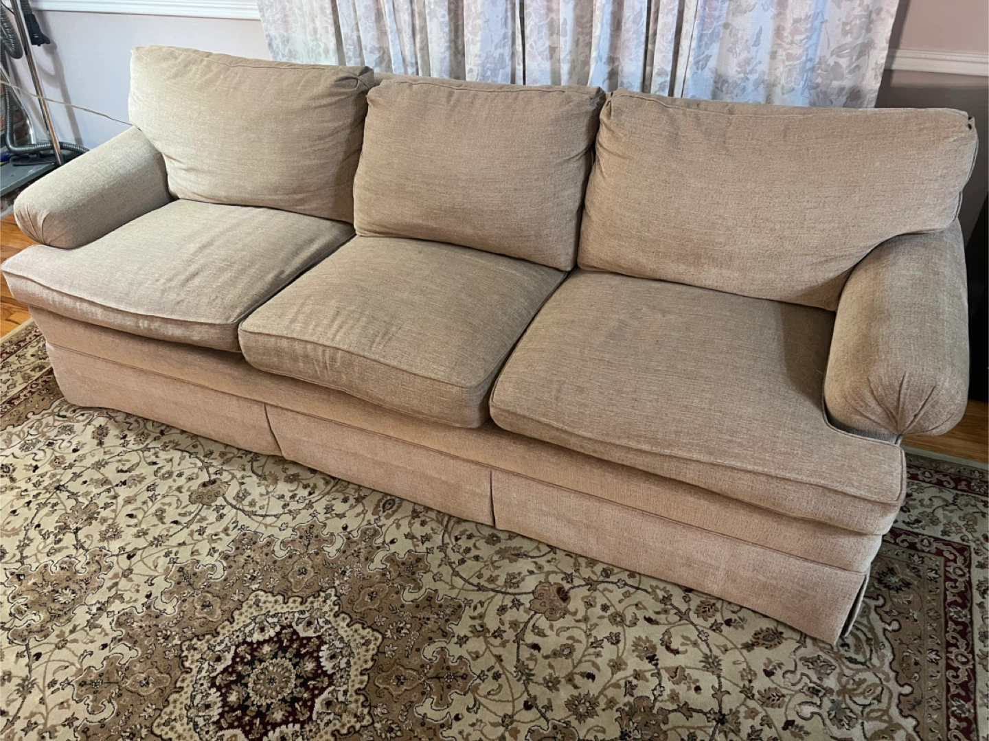 Beige Fabric Sofa- excellent condition - photo 2