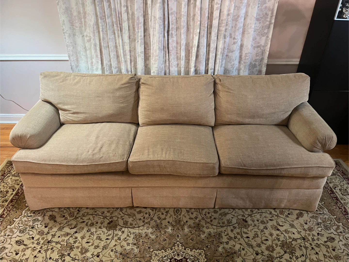 Beige Fabric Sofa- excellent condition