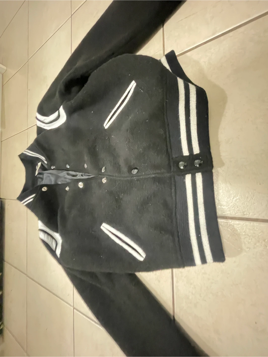 Saint Laurent teddy varsity  bomber jacket - photo 3