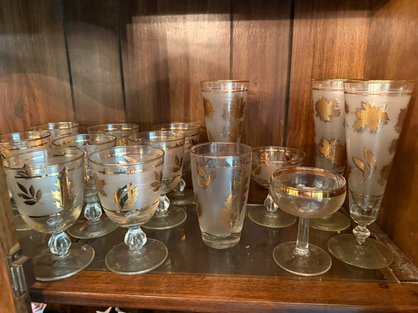 24 karat gold vintage glass collection
