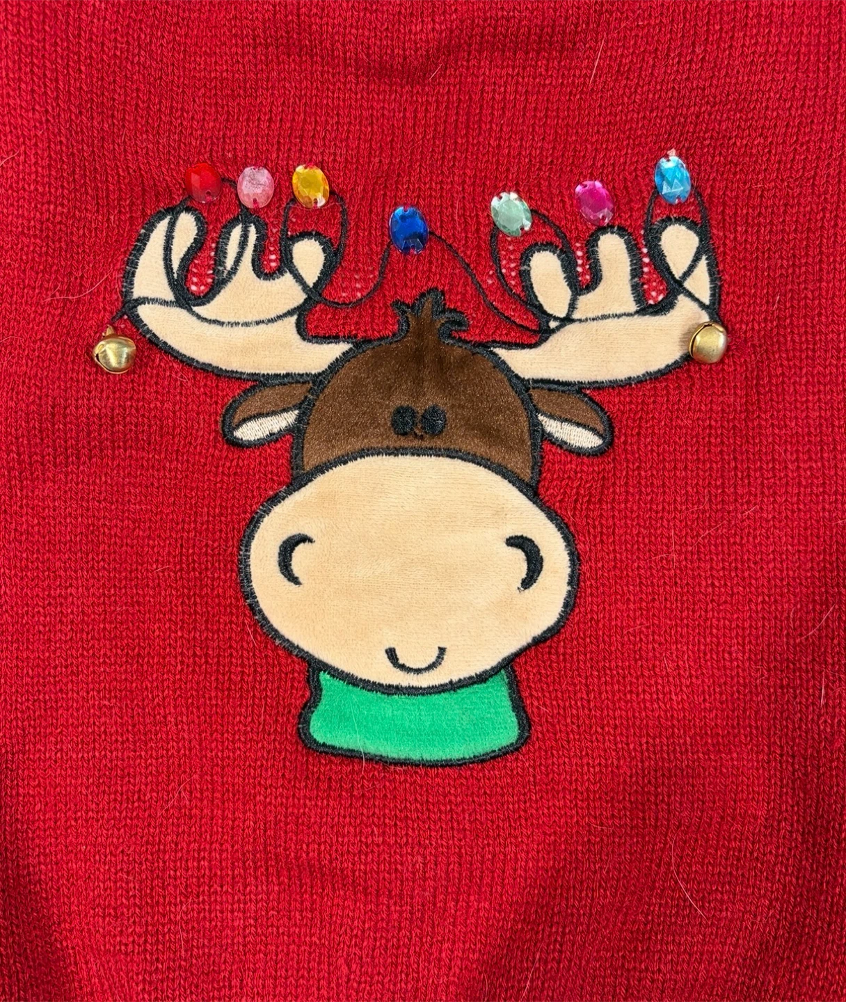 Red Reindeer Christmas Dog Sweater - photo 3