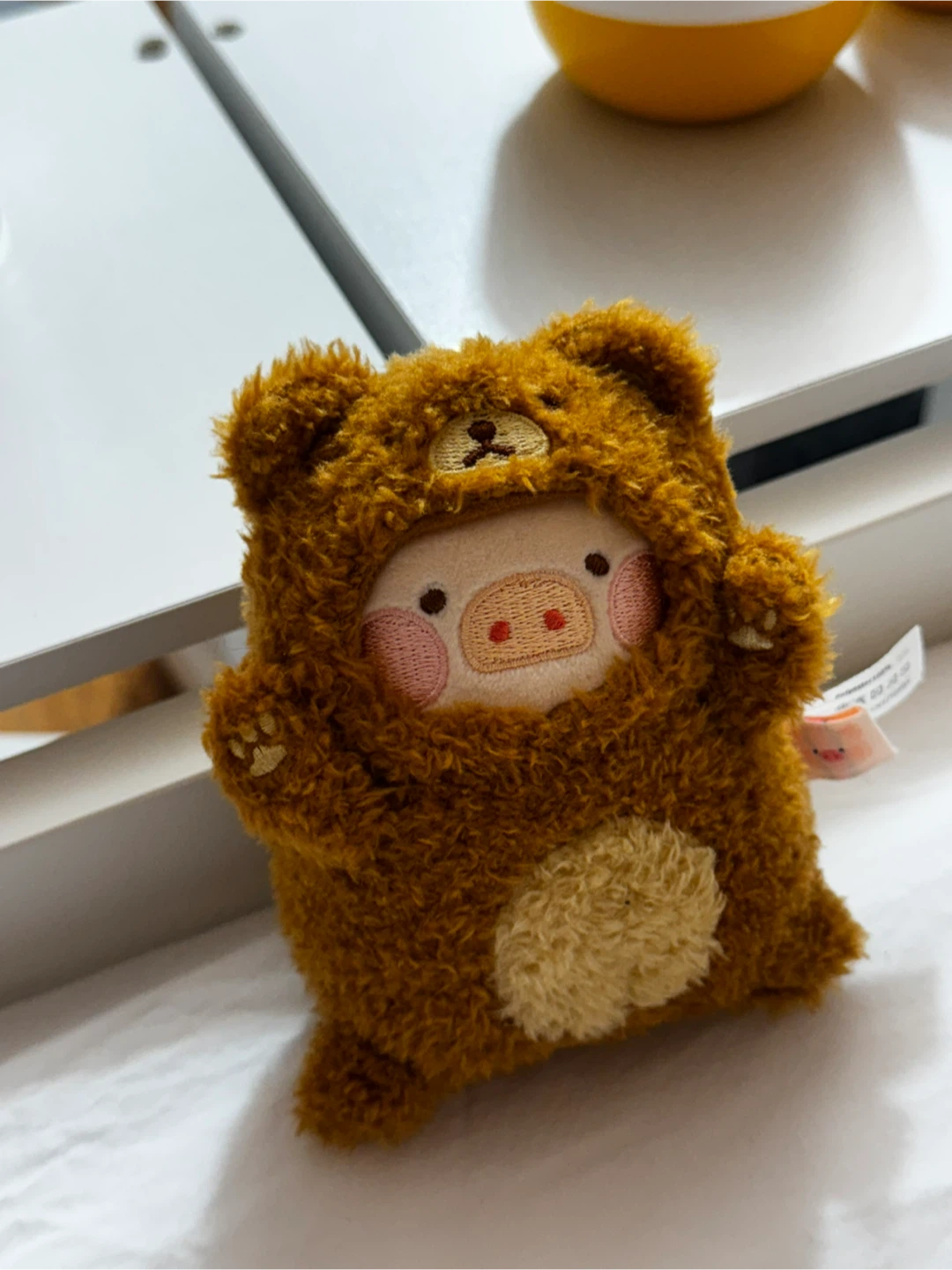 Plush Pig Toy in Bear Costume - photo 2
