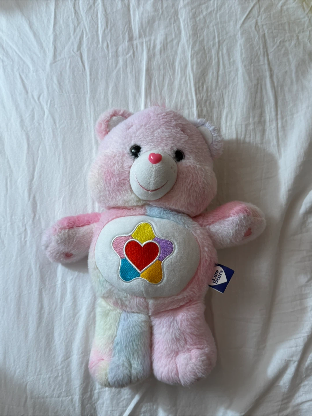 Care Bears Pastel Rainbow Heart Plush Toy