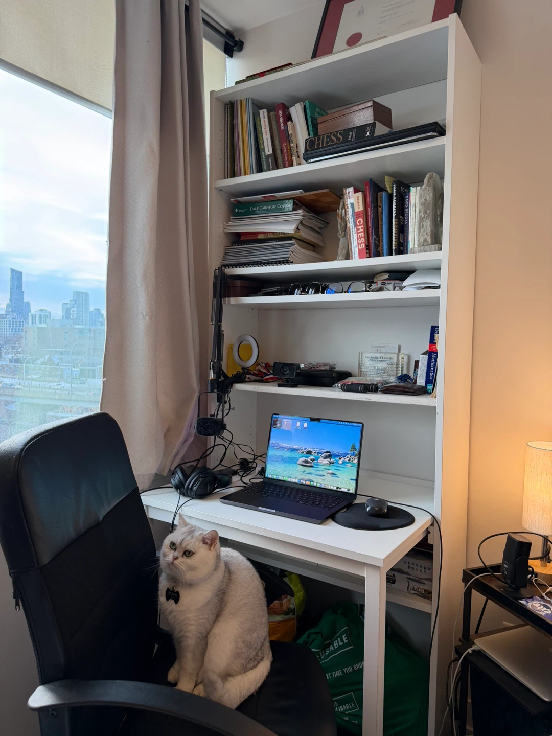 Ikea billy bookcase with desk