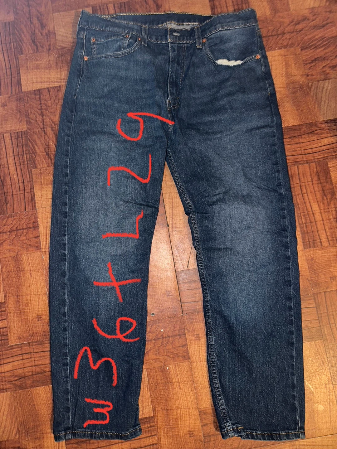 Men's Blue Denim Jeans - 36x32