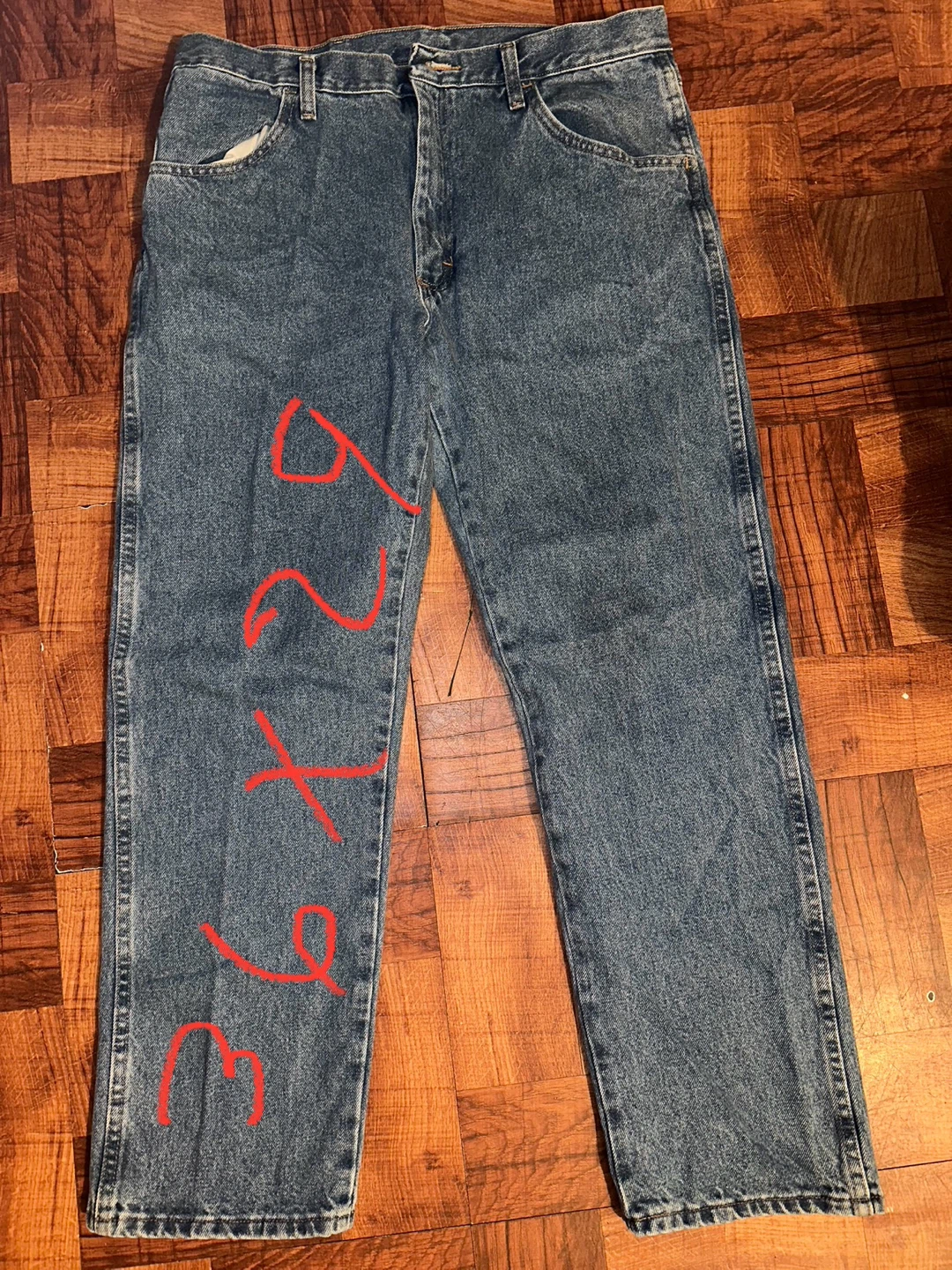 Men's Blue Denim Jeans - 36x32 - photo 2
