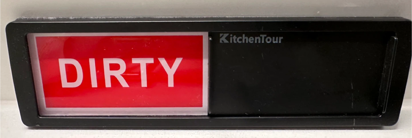 Sliding Dishwasher Magnet Sign - Clean/Dirty Indicator - photo 3