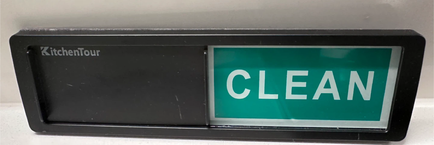 Sliding Dishwasher Magnet Sign - Clean/Dirty Indicator - photo 2