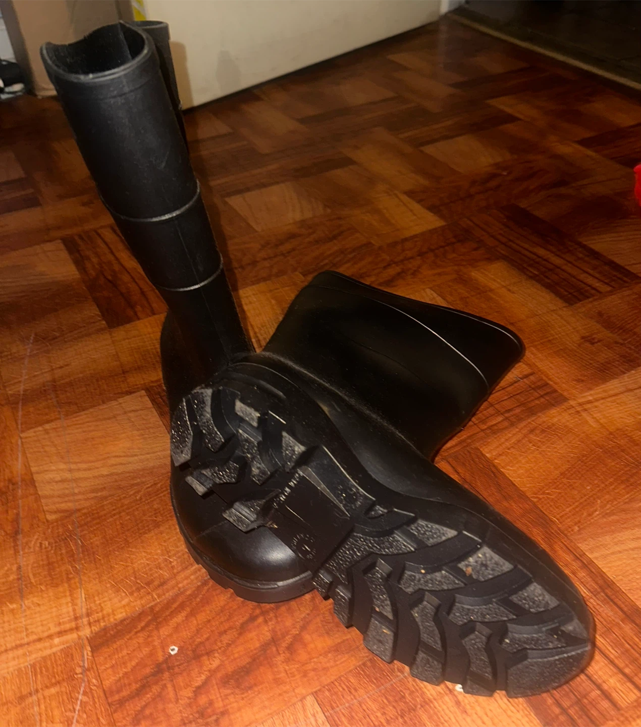 Black Rubber Rain Boots