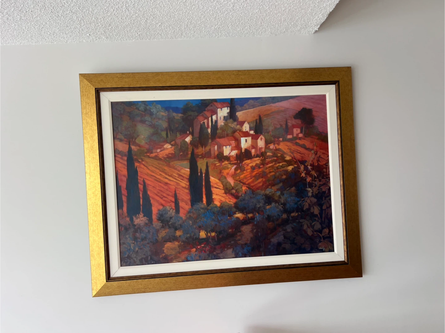 Free delivery used Framed Landscape Painting