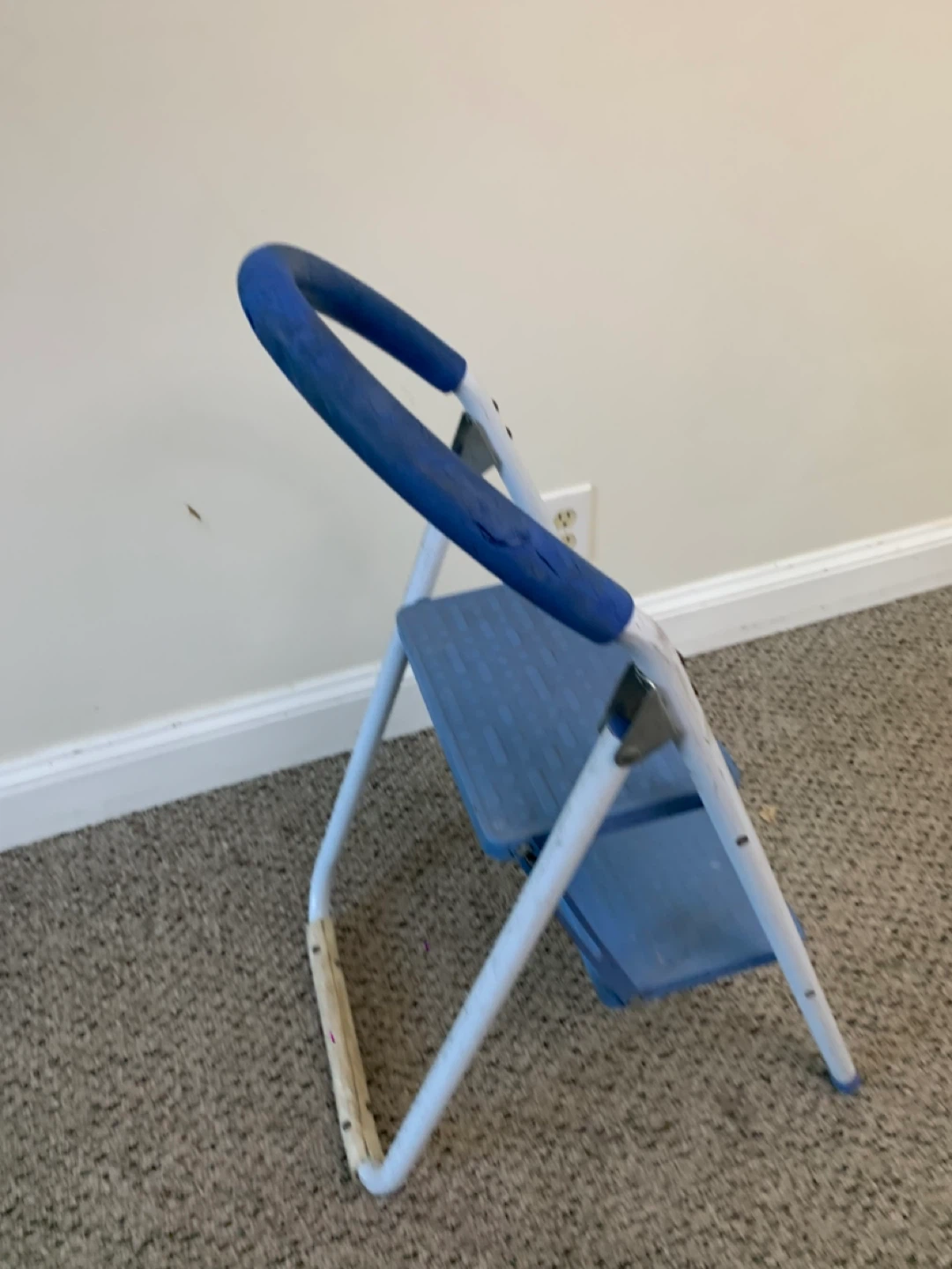 Step Stool Ladder - Blue 2-Step Folding with Handrail / Tools - photo 5