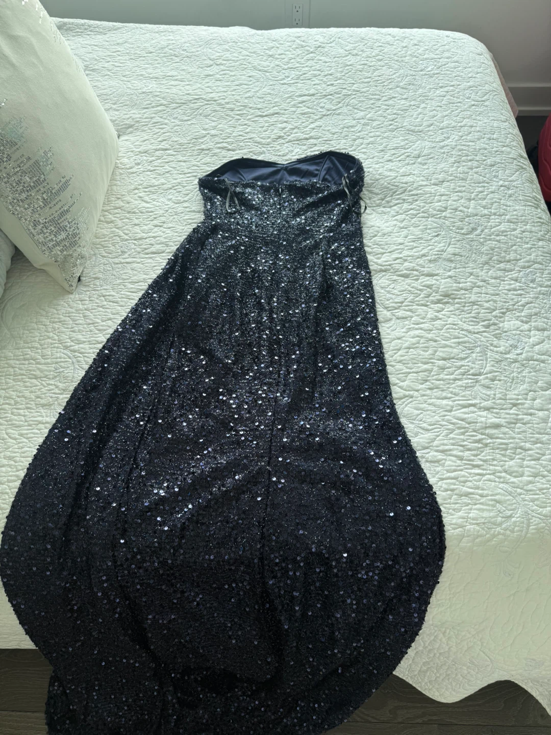 LADYCE Sequin Strapless Gown Size S