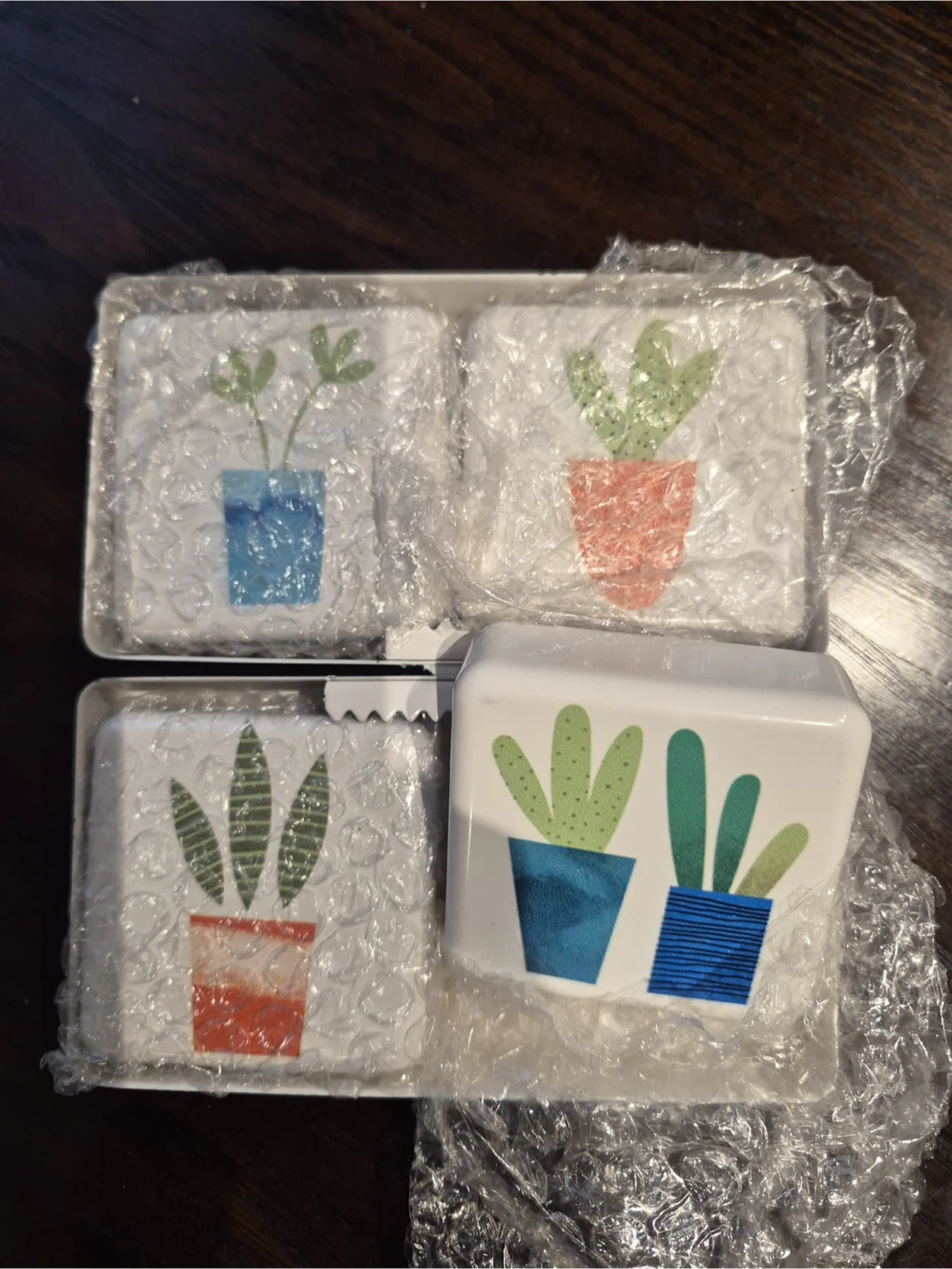 Ceramic Planter Coasters Set
