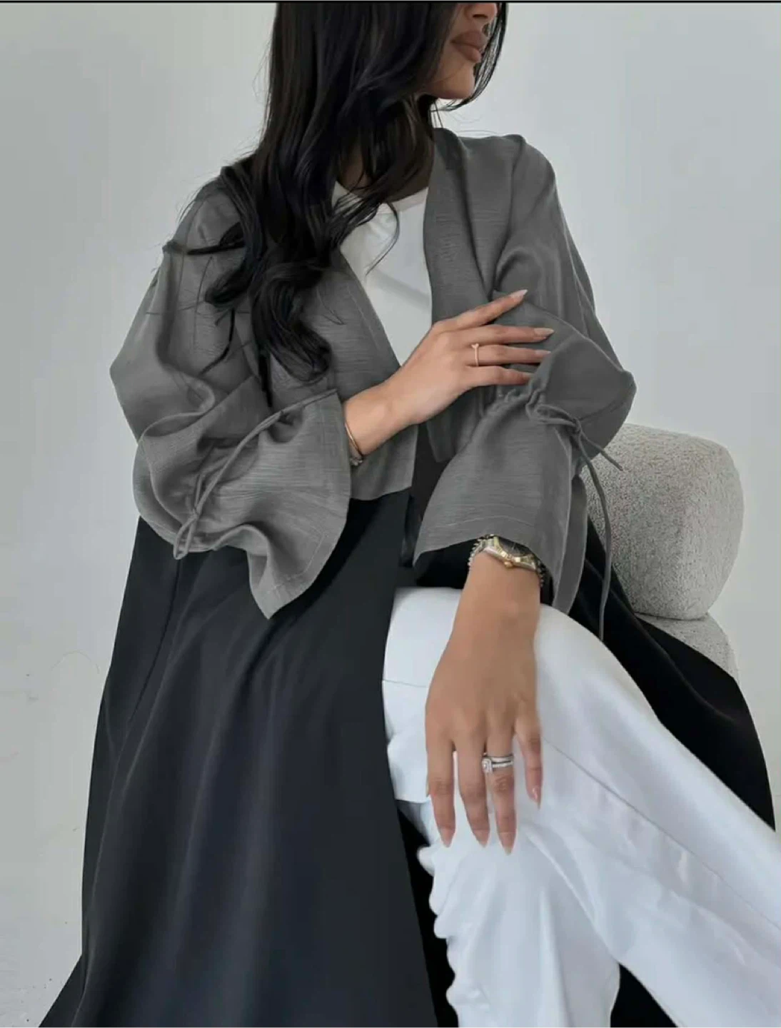 Women's Two-Tone Abaya - photo 3