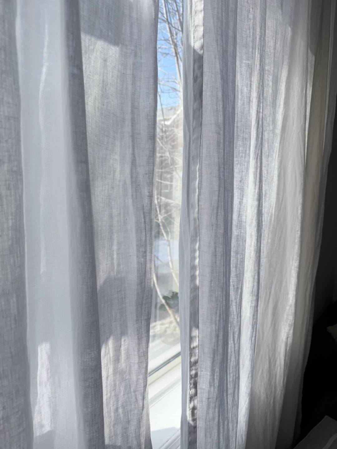 IKEA Curtains White Linen Blend (290 x 250 cm)
